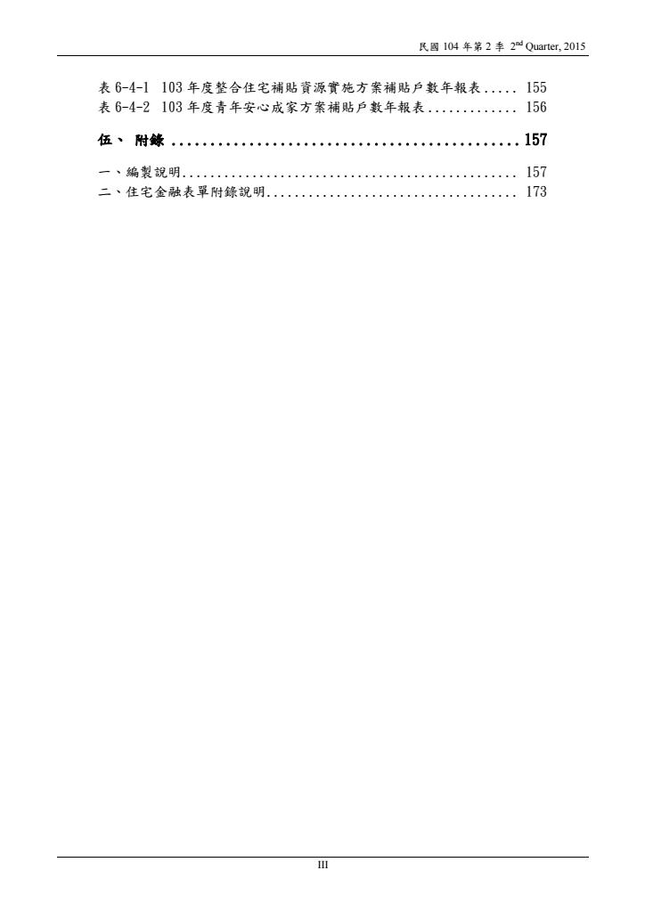 104年第2季住宅資訊統計季報